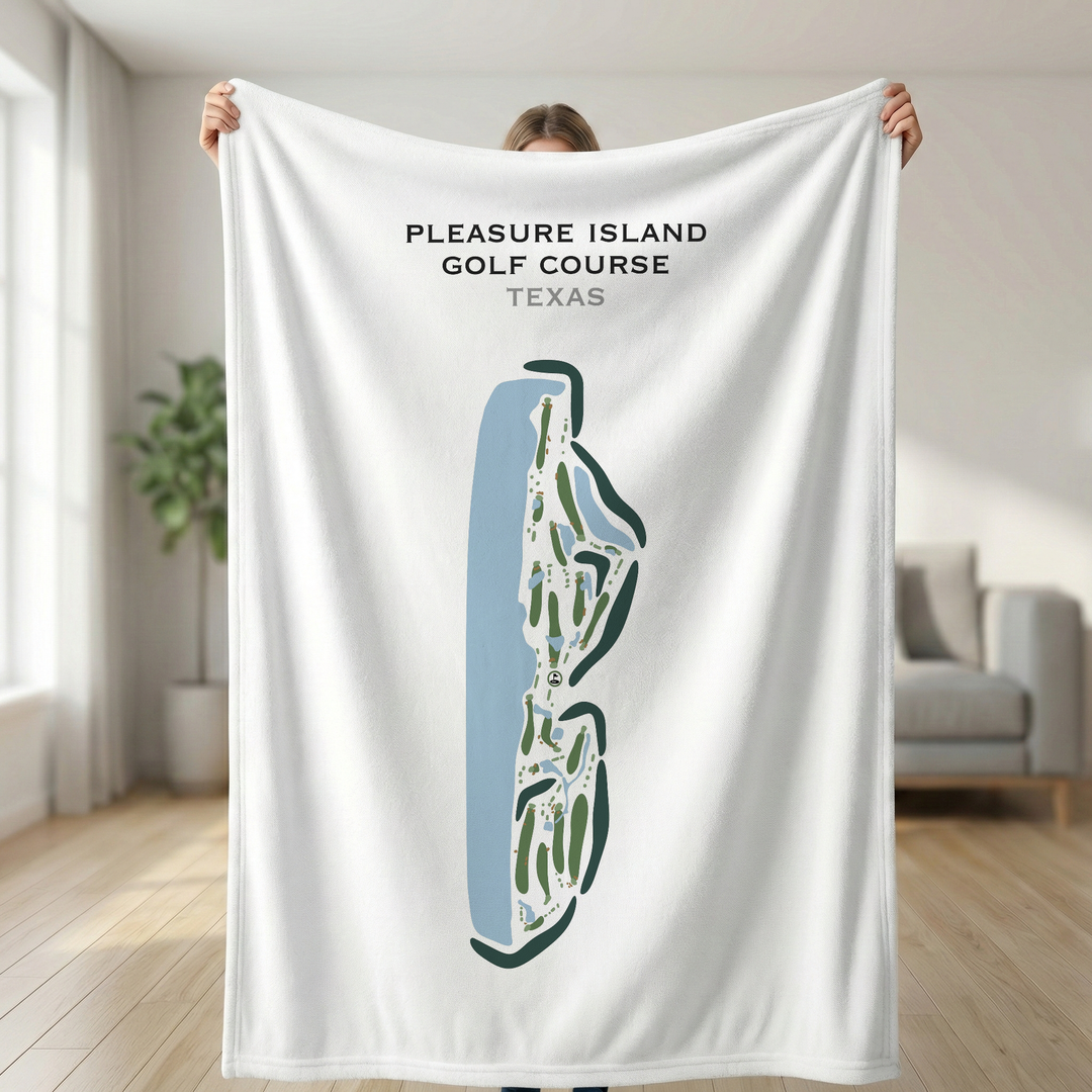 Pleasure Island Golf Course, Texas - Printed Golf Courses