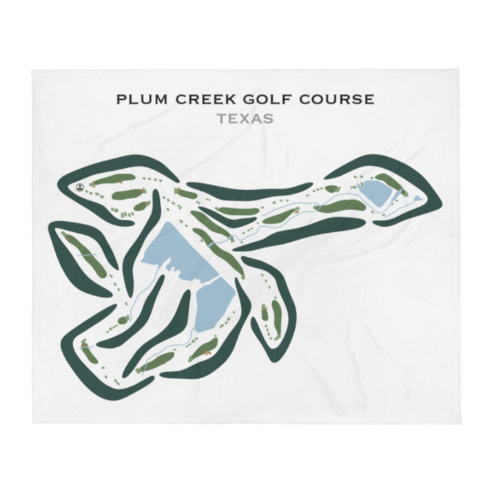 Plum Creek Golf Course, Texas - Printed Golf Courses