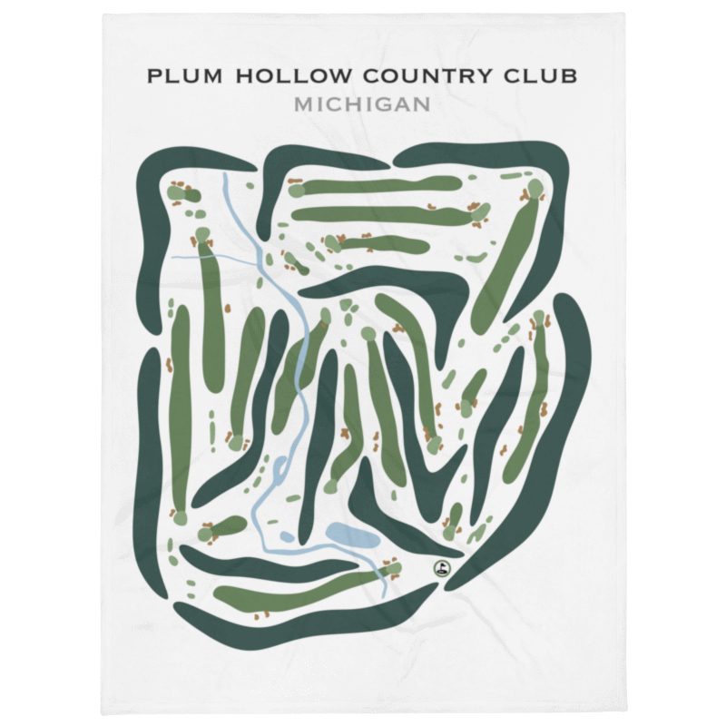 Plum Hollow Country Club, Michigan - Printed Golf Courses