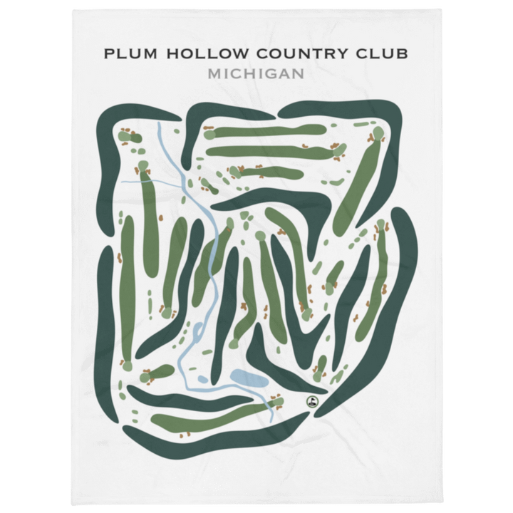 Plum Hollow Country Club, Michigan - Printed Golf Courses