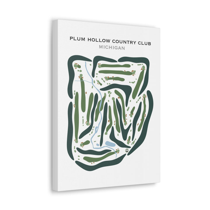 Plum Hollow Country Club, Michigan - Printed Golf Courses