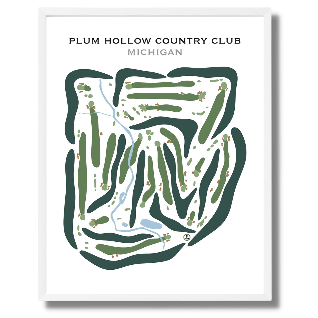 Plum Hollow Country Club, Michigan - Printed Golf Courses