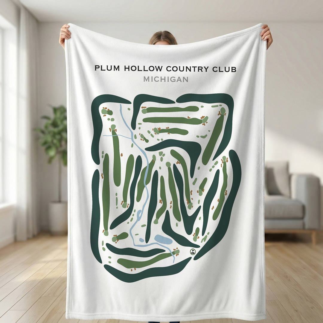 Plum Hollow Country Club, Michigan - Printed Golf Courses