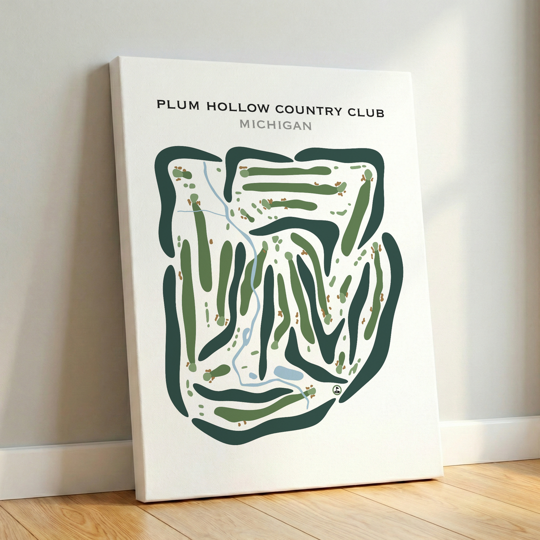 Plum Hollow Country Club, Michigan - Printed Golf Courses