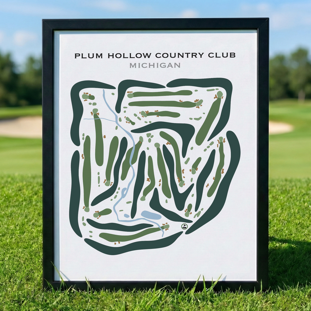 Plum Hollow Country Club, Michigan - Printed Golf Courses