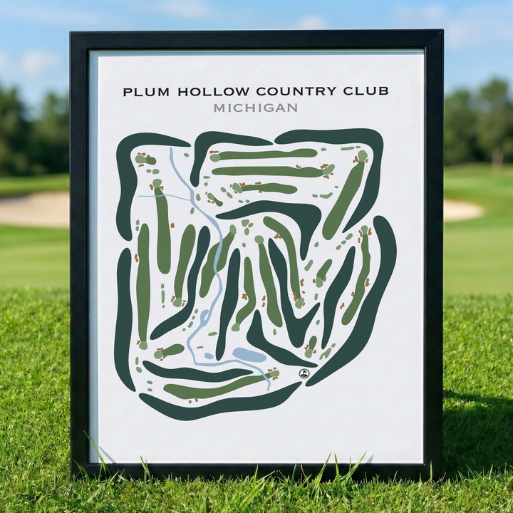 Plum Hollow Country Club, Michigan - Printed Golf Courses
