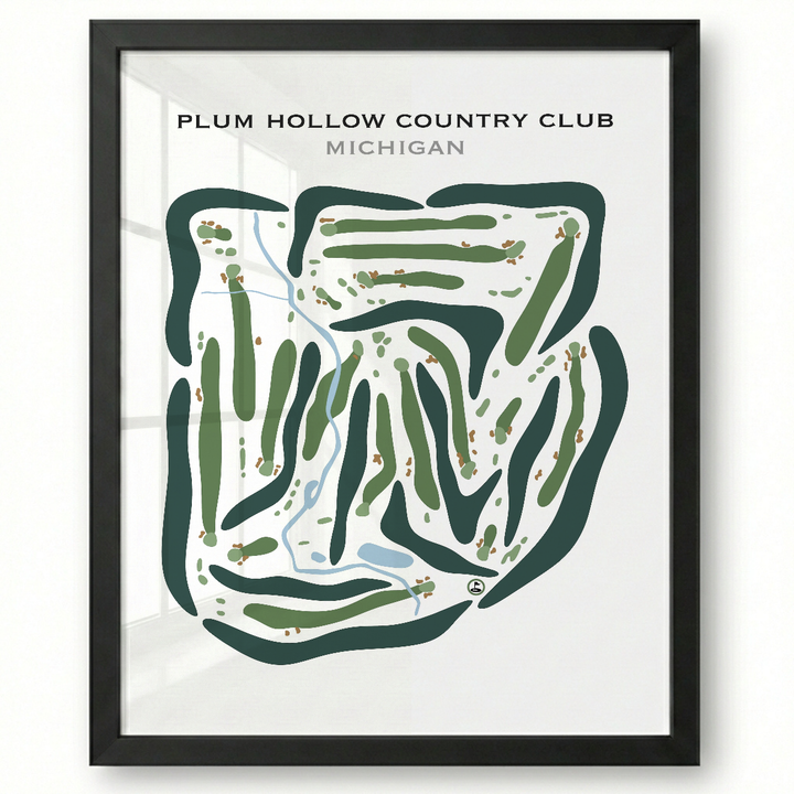 Plum Hollow Country Club, Michigan - Printed Golf Courses