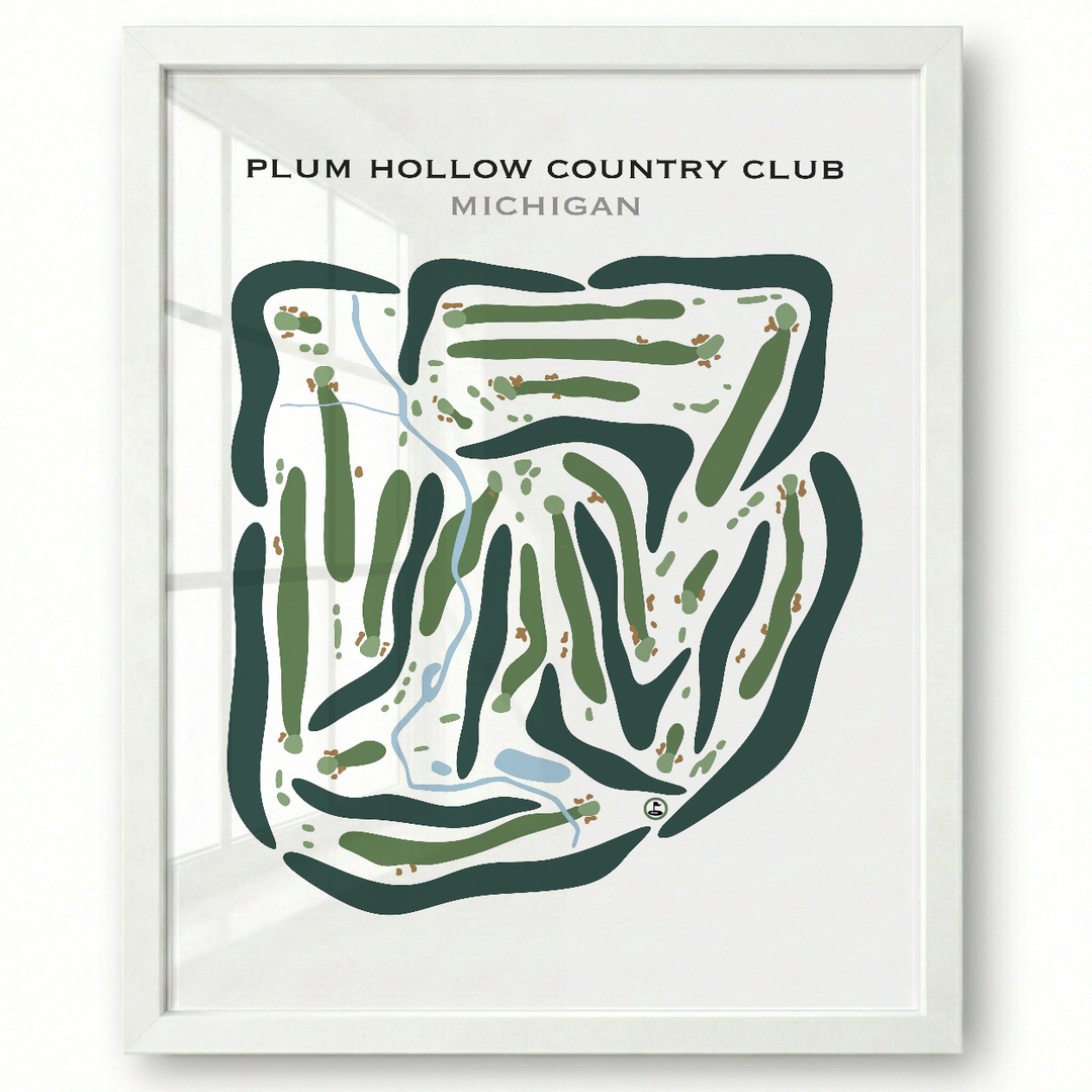 Plum Hollow Country Club, Michigan - Printed Golf Courses
