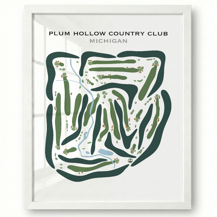 Plum Hollow Country Club, Michigan - Printed Golf Courses