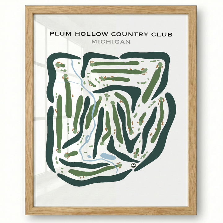 Plum Hollow Country Club, Michigan - Printed Golf Courses