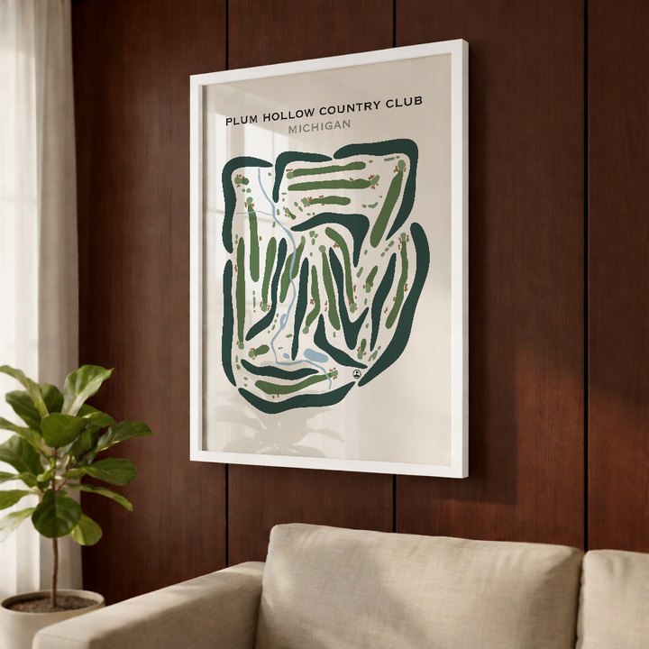 Plum Hollow Country Club, Michigan - Printed Golf Courses