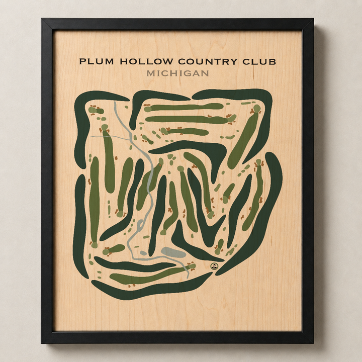 Plum Hollow Country Club, Michigan - Printed Golf Courses