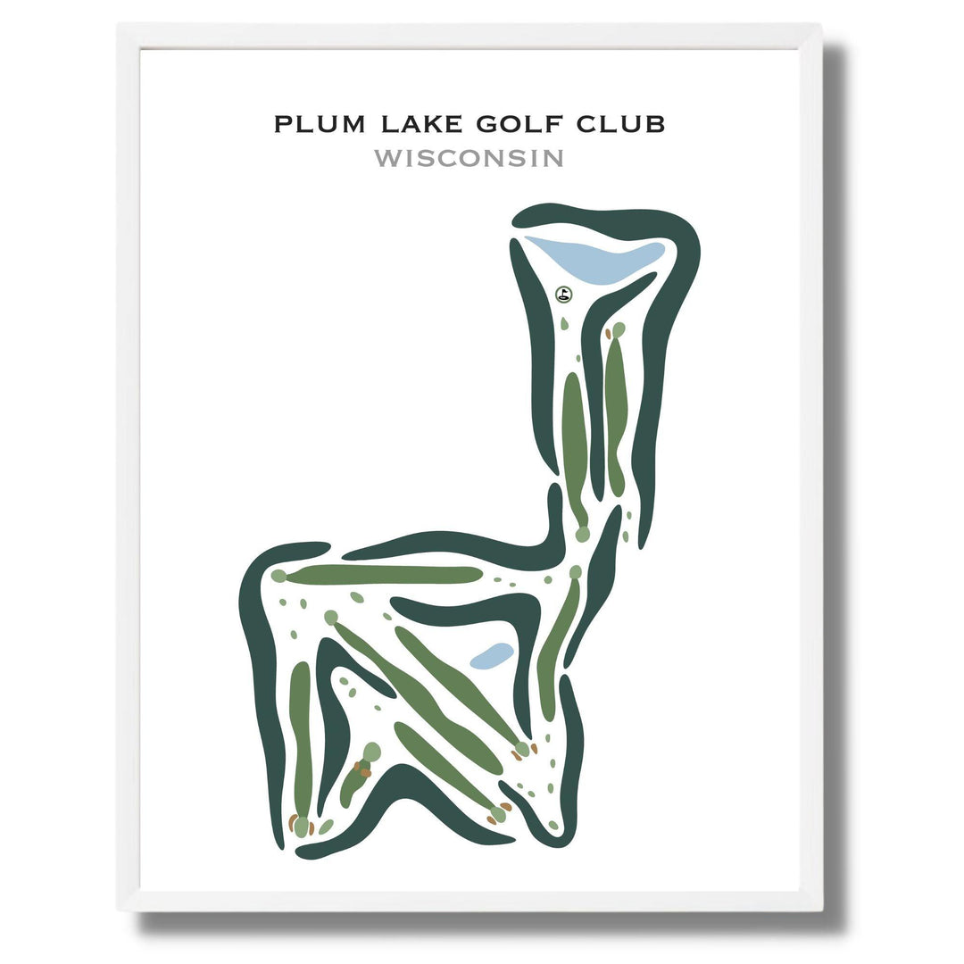 Plum Lake Golf Club, Wisconsin - Printed Golf Courses - Golf Course Prints