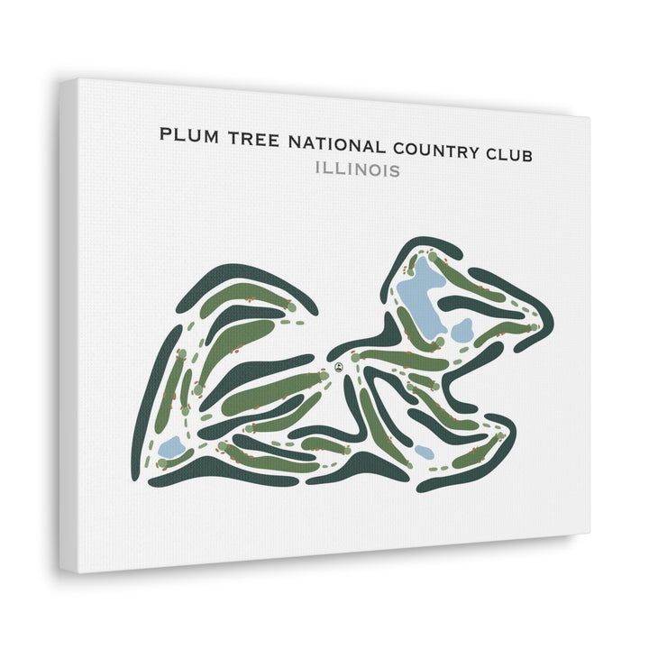 Plum Tree National Golf Club, Illinois - Printed Golf Course