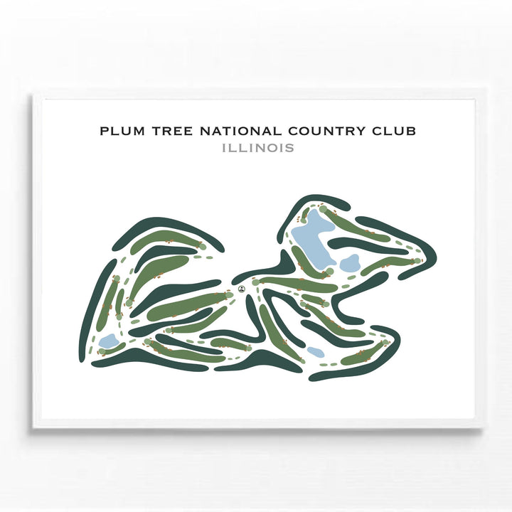 Plum Tree National Golf Club, Illinois - Printed Golf Course