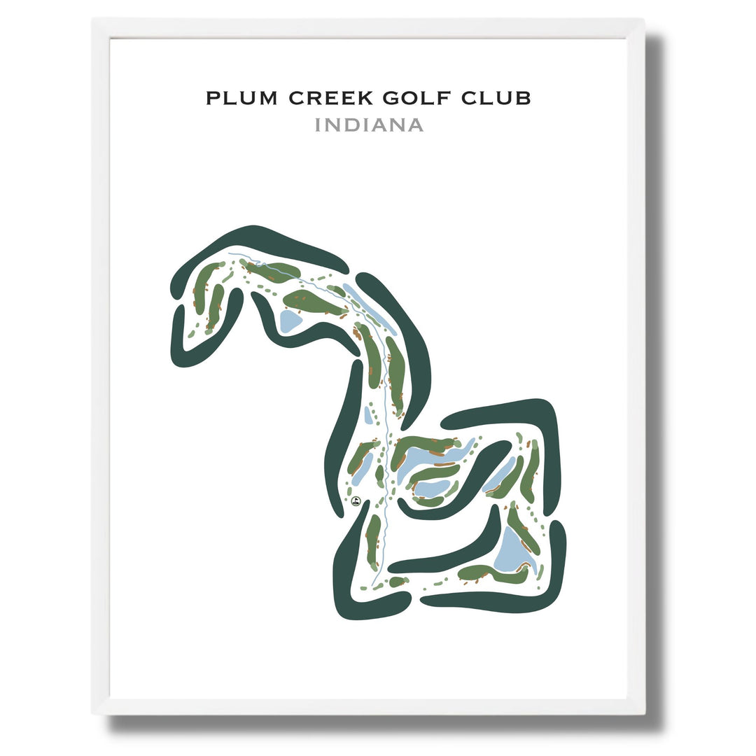 Plum Creek Golf Club, Indiana - Printed Golf Courses