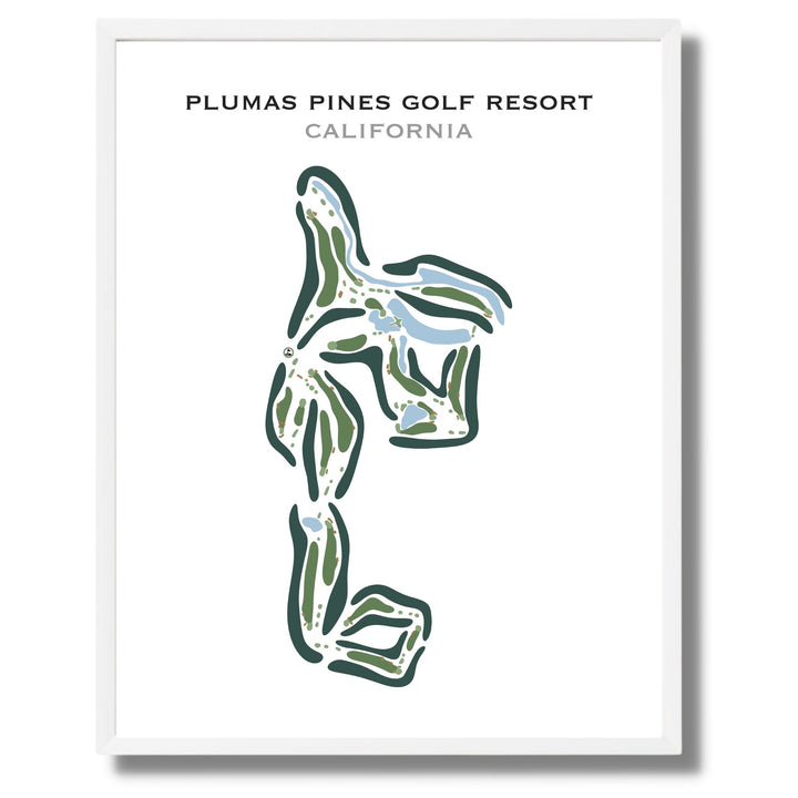 Plumas Pines Golf Resort, California - Printed Golf Course