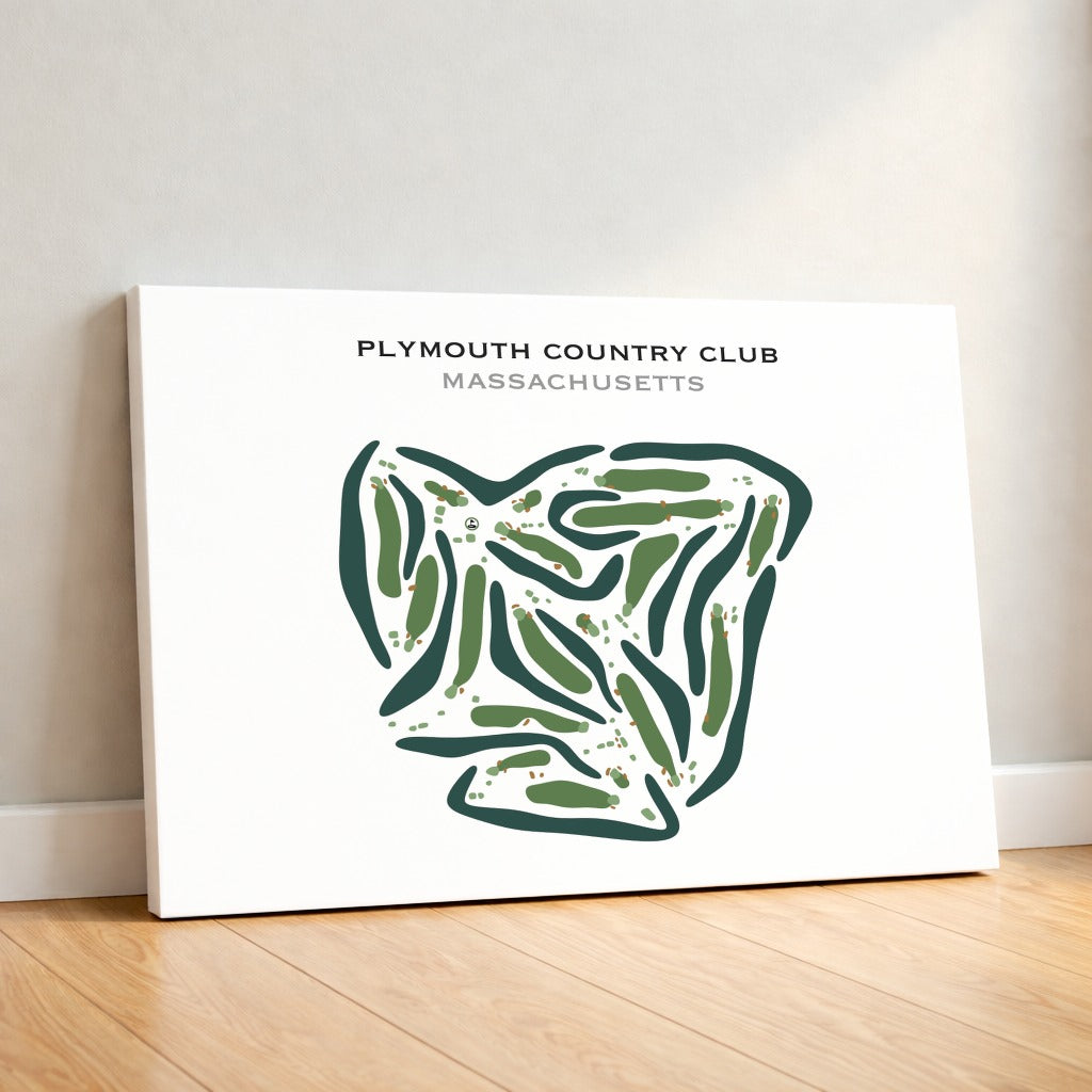 Plymouth Country Club, Massachusetts - Printed Golf Courses