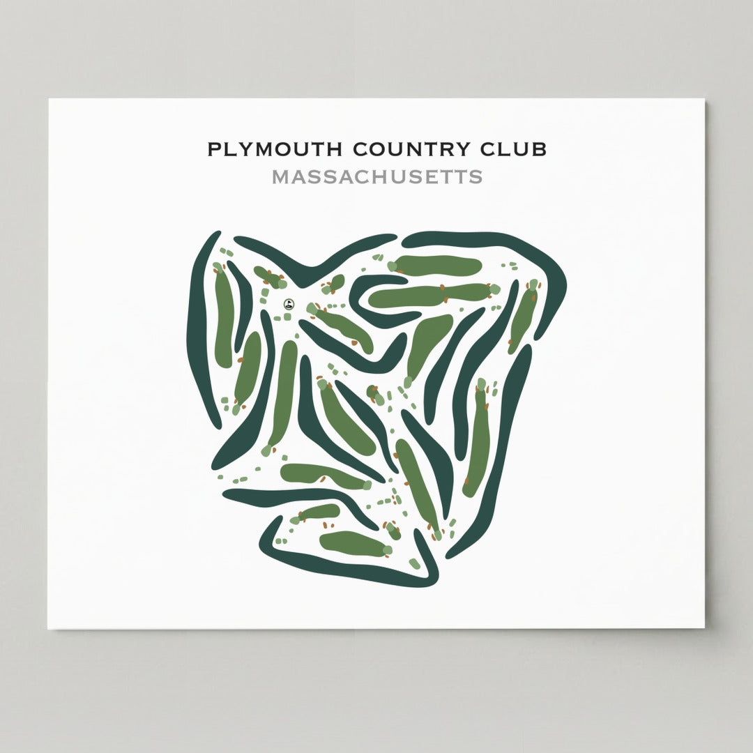 Plymouth Country Club, Massachusetts - Printed Golf Courses