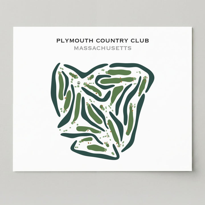 Plymouth Country Club, Massachusetts - Printed Golf Courses