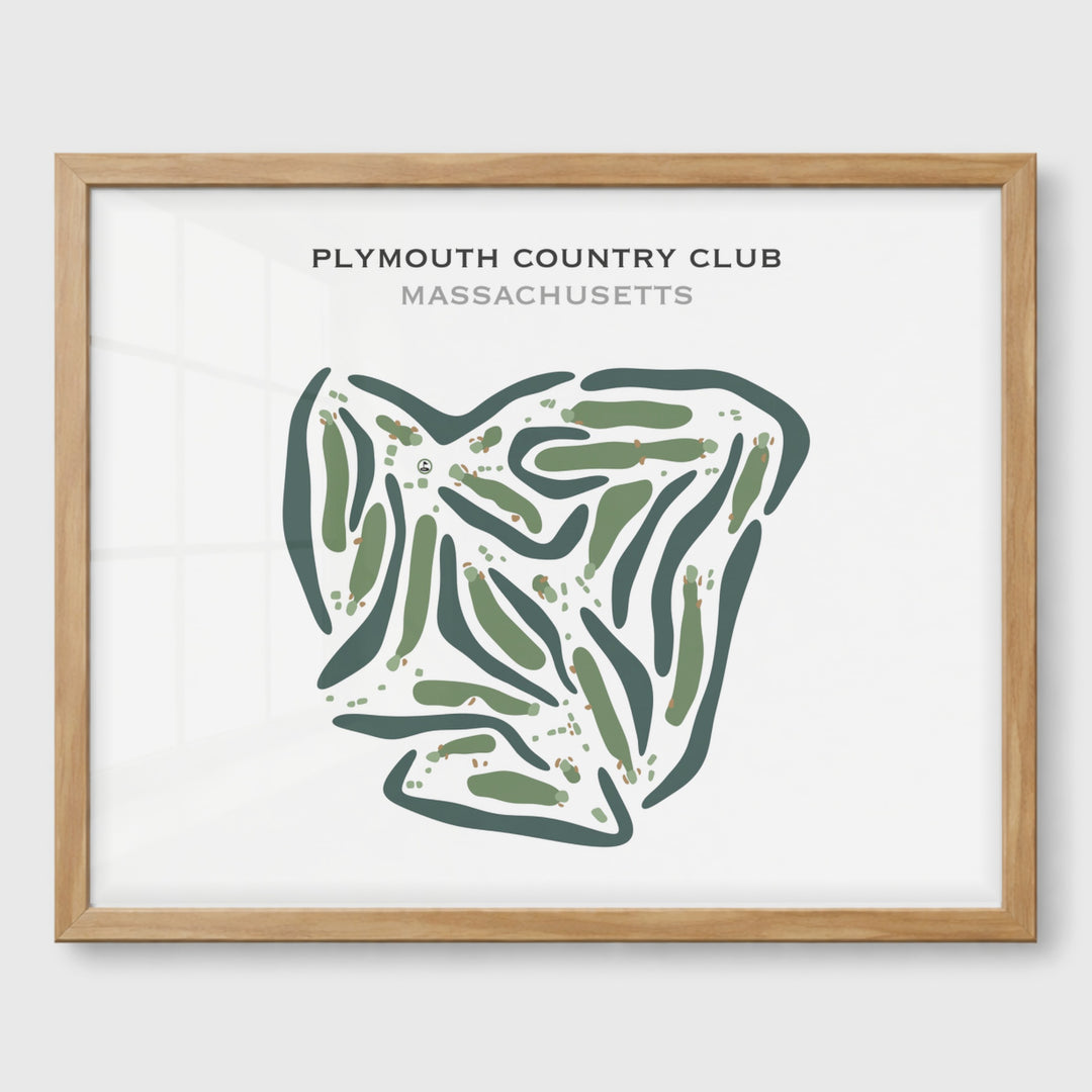 Plymouth Country Club, Massachusetts - Printed Golf Courses