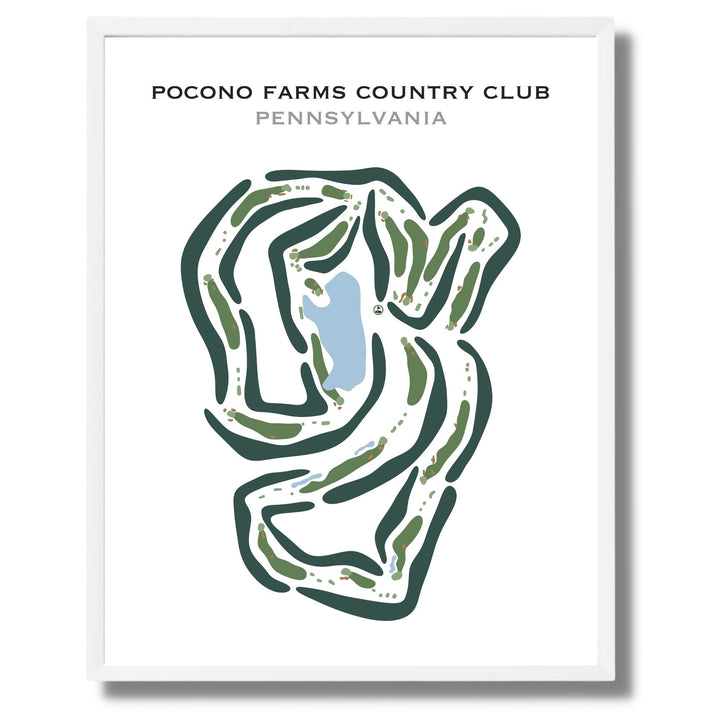 Pocono Farms Country Club, Pennsylvania - Printed Golf Courses