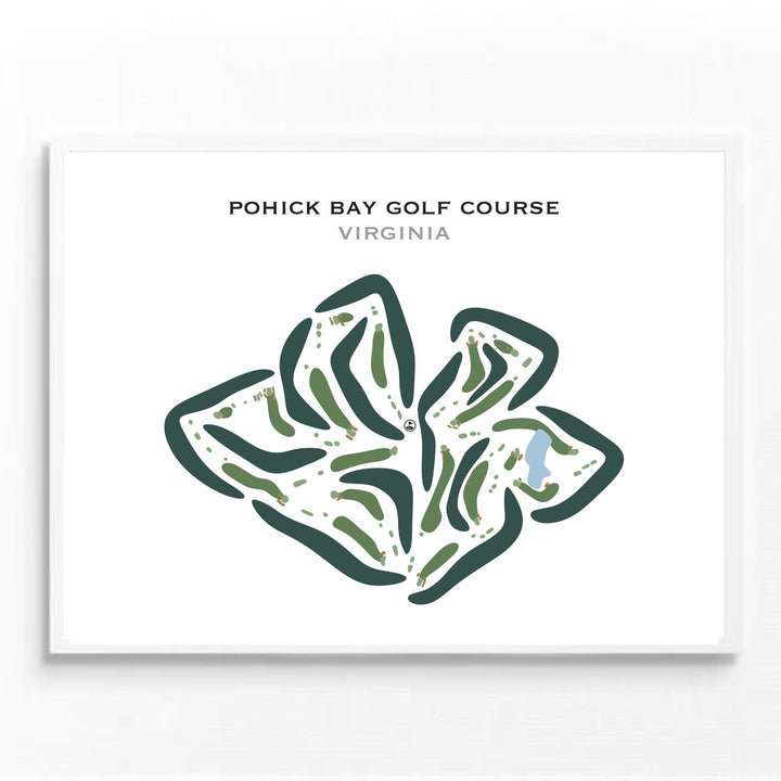 Pohick Bay Golf Course, Virginia - Printed Golf Courses