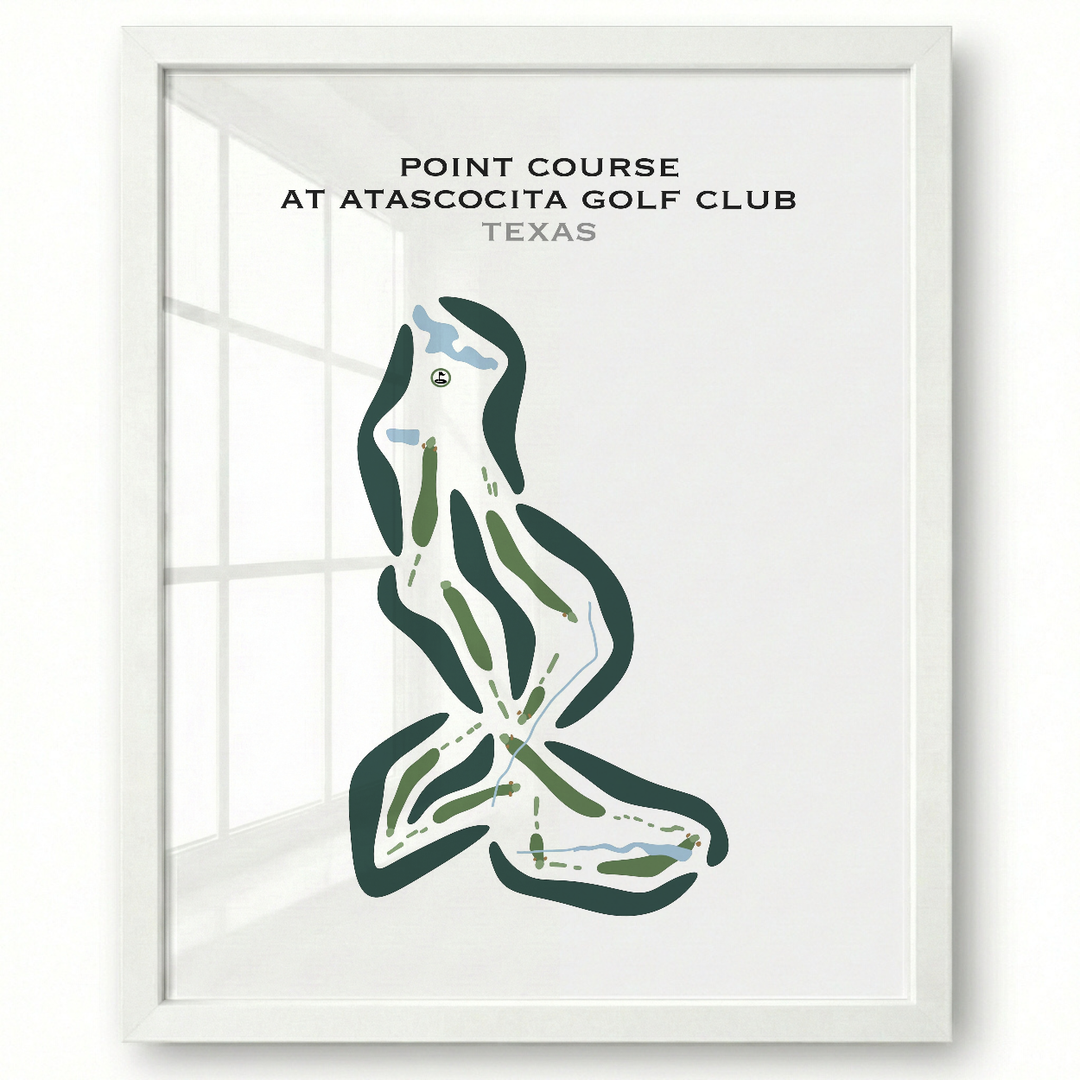 Point Course at Atascocita Golf Club, Texas - Printed Golf Courses