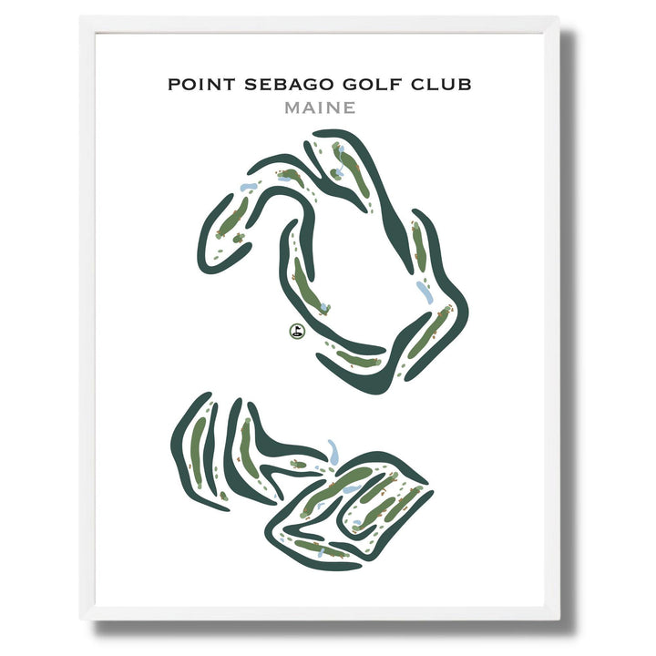 Point Sebago Golf Club, Maine - Printed Golf Courses - Golf Course Prints