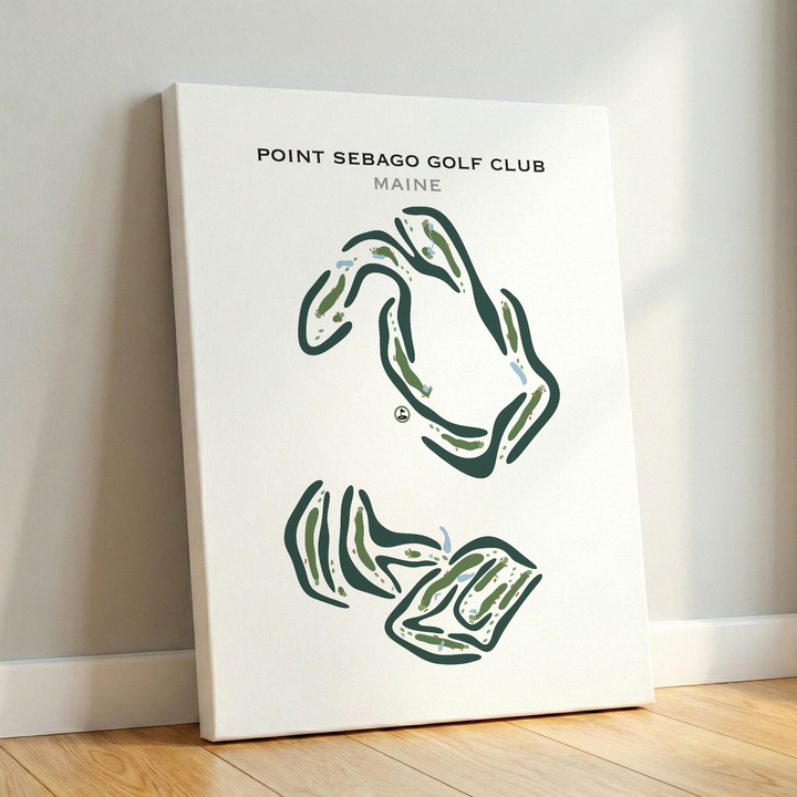 Point Sebago Golf Club, Maine - Printed Golf Courses