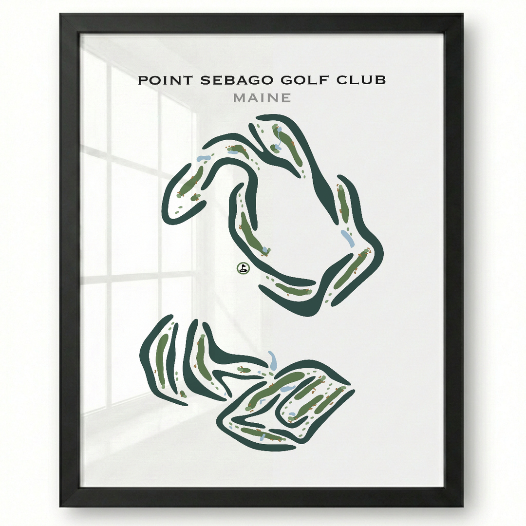Point Sebago Golf Club, Maine - Printed Golf Courses