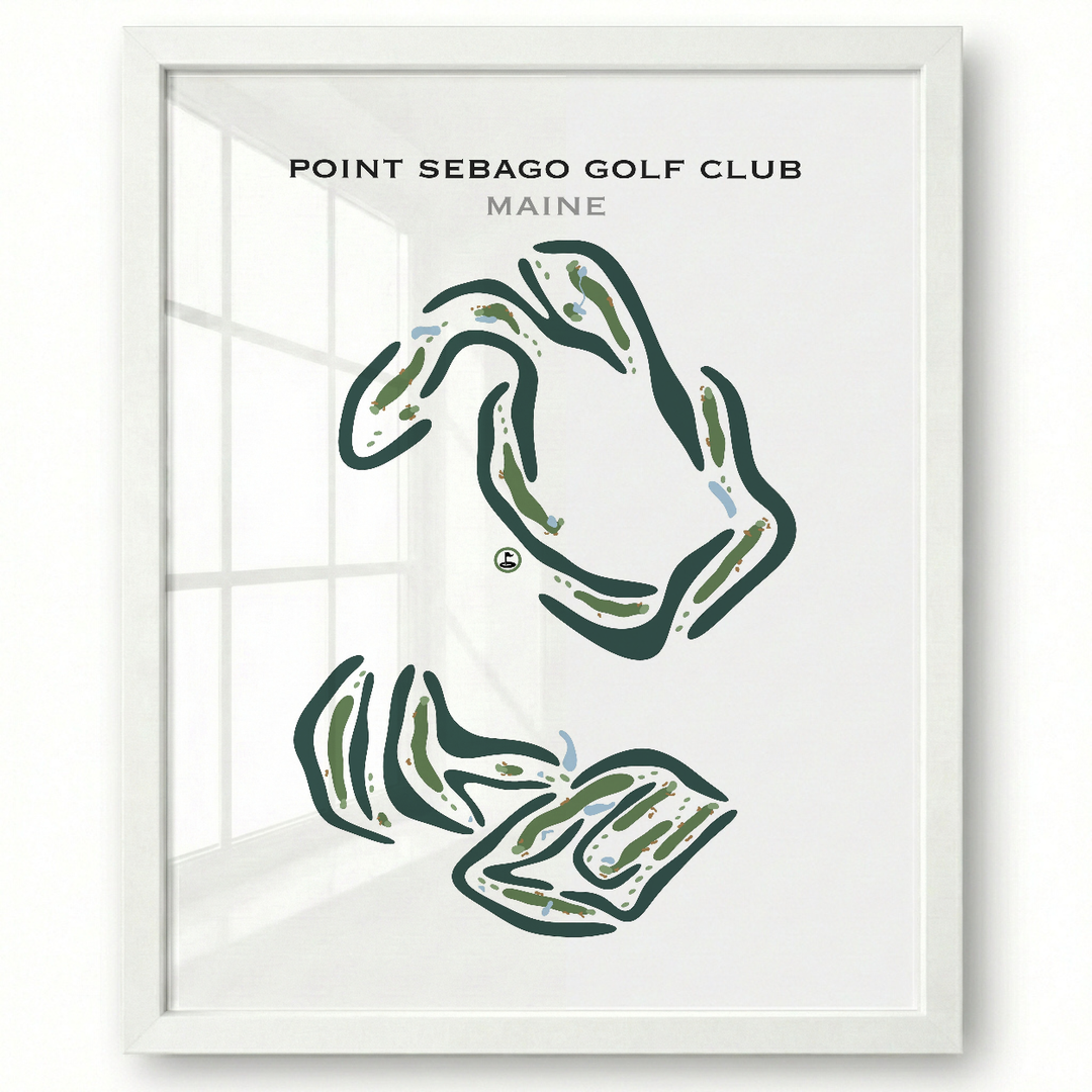 Point Sebago Golf Club, Maine - Printed Golf Courses