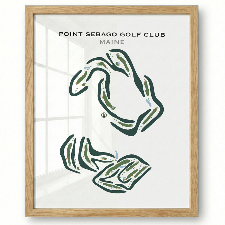 Point Sebago Golf Club, Maine - Printed Golf Courses