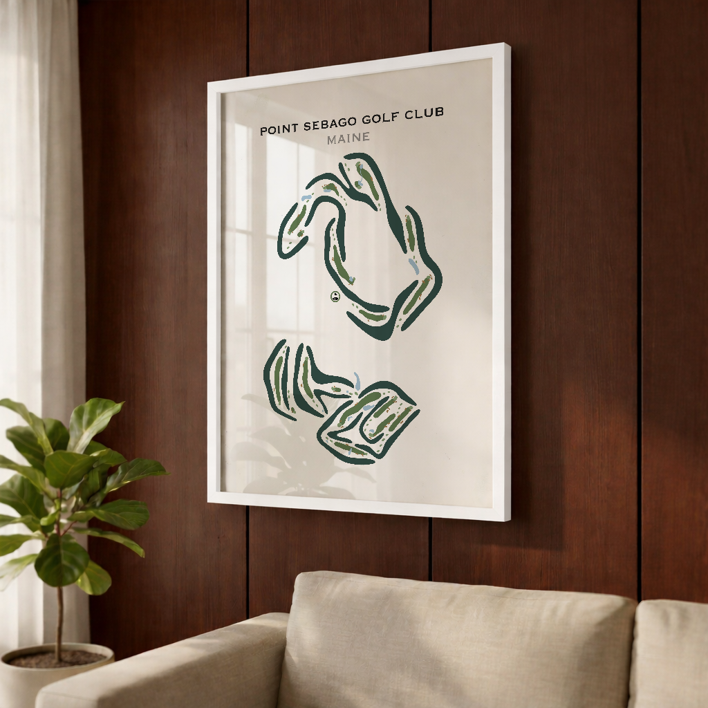 Point Sebago Golf Club, Maine - Printed Golf Courses