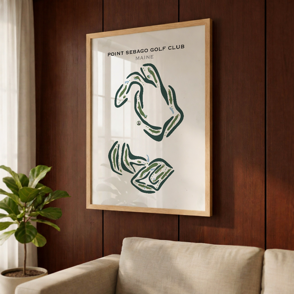 Point Sebago Golf Club, Maine - Printed Golf Courses