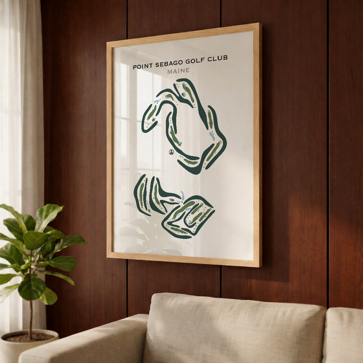 Point Sebago Golf Club, Maine - Printed Golf Courses