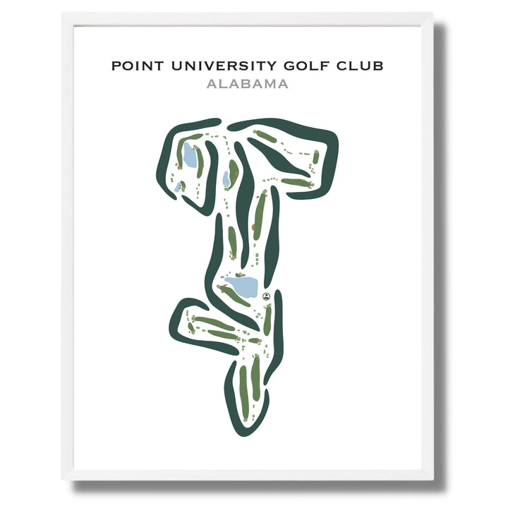 Point University Golf Club, Alabama - Printed Golf Courses