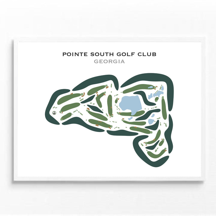 Pointe South Golf Club, Georgia - Printed Golf Courses