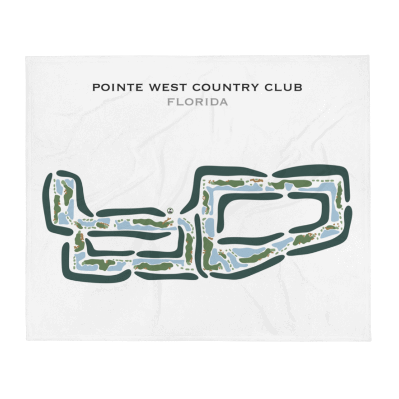 Pointe West Country Club, Florida - Printed Golf Courses