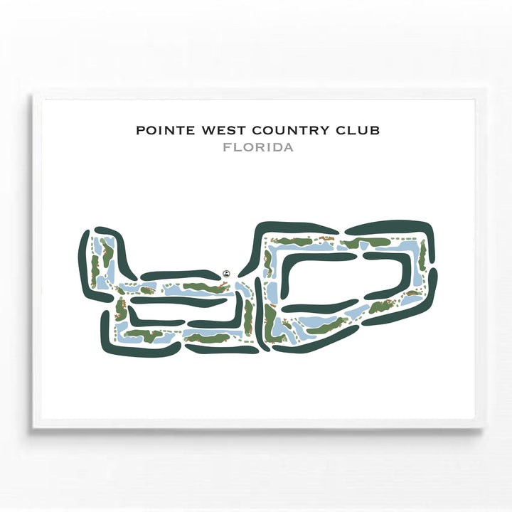 Pointe West Country Club, Florida - Printed Golf Courses