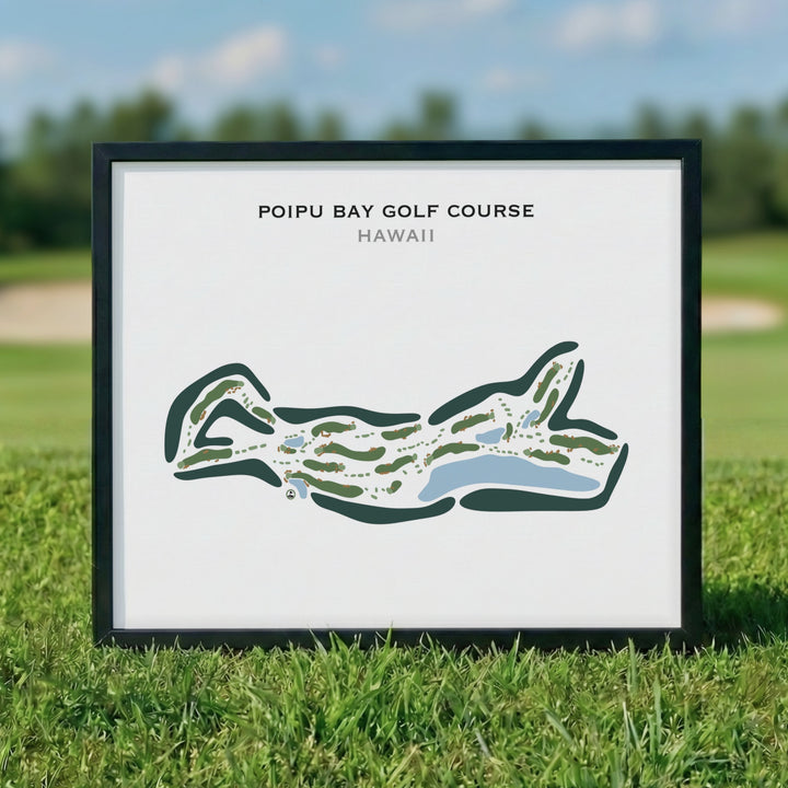 Poipu Bay Golf Course, Hawaii - Printed Golf Courses