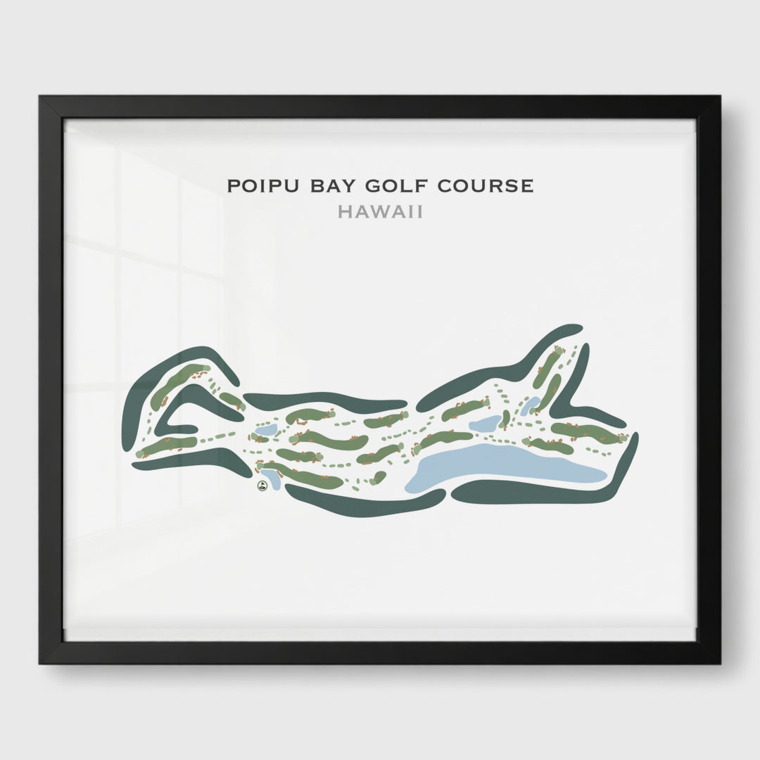 Poipu Bay Golf Course, Hawaii - Printed Golf Courses