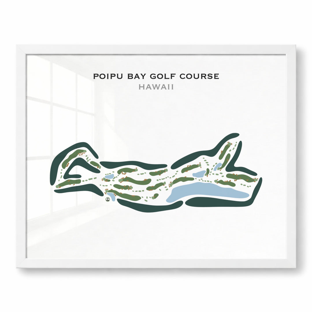 Poipu Bay Golf Course, Hawaii - Printed Golf Courses