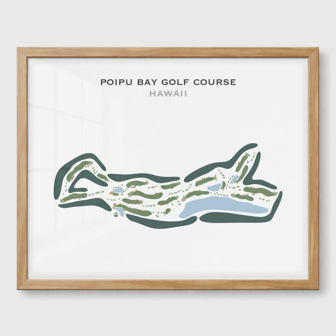 Poipu Bay Golf Course, Hawaii - Printed Golf Courses
