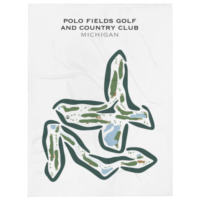 Polo Fields Golf and Country Club, Michigan - Printed Golf Courses