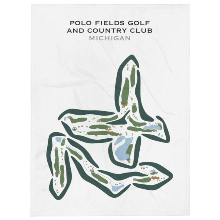 Polo Fields Golf and Country Club, Michigan - Printed Golf Courses