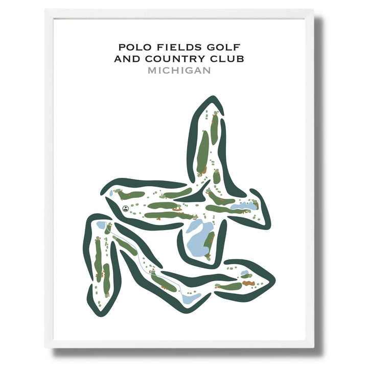 Polo Fields Golf and Country Club, Michigan - Printed Golf Courses