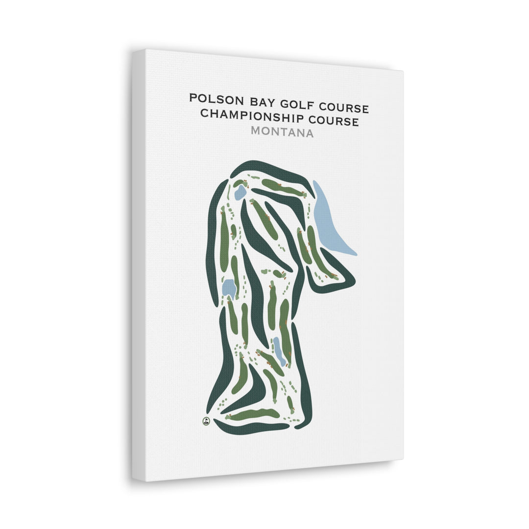 Polson Bay Golf Course - Championship Course, Montana - Printed Golf Courses