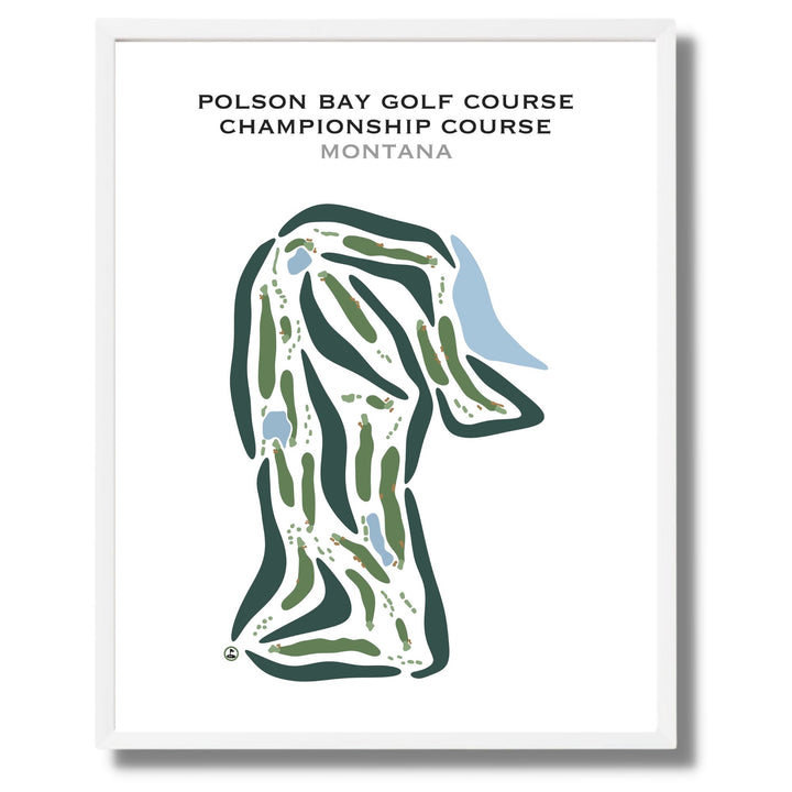 Polson Bay Golf Course - Championship Course, Montana - Printed Golf Courses