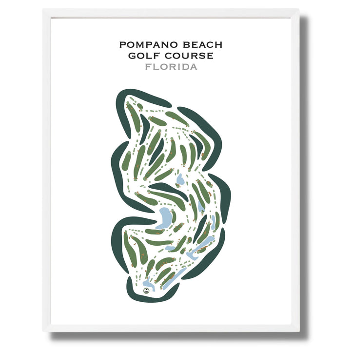 Pompano Beach Golf Course, Florida - Printed Golf Courses